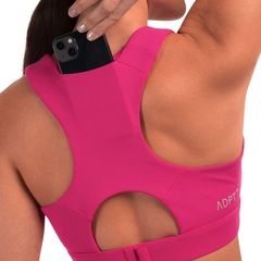 Top Fitness Olympikus Corre Alto Fucsia - Feminino - Foto 4