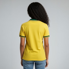 Kit 2 Camisas Brasil Polo Piquet Bordado Olden Sports Feminino - Foto 6