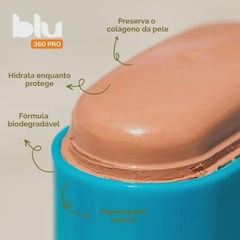 Protetor Solar Facial BLU 360 Pro FPS 50 Bege 20g - Foto 4