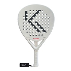 Raquete Padel Kona Thunder White 3k 2025 - Foto 1