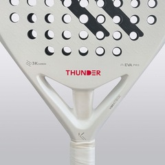 Raquete Padel Kona Thunder White 3k 2025 - Foto 2