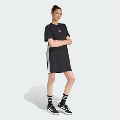 Vestido Camiseta adidas Essentials 3-Stripes Feminino - Foto 4