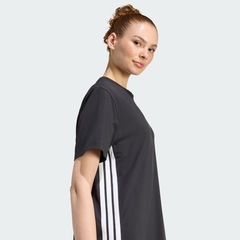 Vestido Camiseta adidas Essentials 3-Stripes Feminino - Foto 6