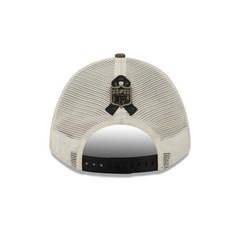 Boné New Era 9Forty M-Crown A-Frame Las Vegas Raiders NFL Salute Service 2025 Masculino - Foto 4
