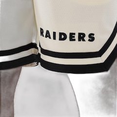 Bermuda New Era Lifestyle Oakland Raiders NFL Masculina - Foto 5