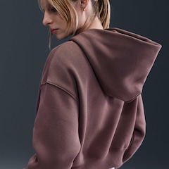 Blusão Cropped Nike Sportswear Phoenix Fleece Oversized Feminino - Foto 2