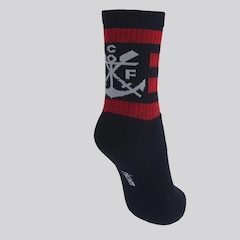 Meia do Flamengo Esportiva Retrô Listrada Unissex - Foto 2