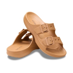 Sandália Crocs Saturday Sandal M Umber - Unissex - Foto 4