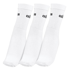 Kit Meias adidas C Lin Crew Pack com 3 Pares - Adulto - Foto 3