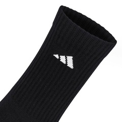 Kit Meias adidas Cano Alto Cushioned Crew - Pack com 3 Pares - Adulto - Foto 3