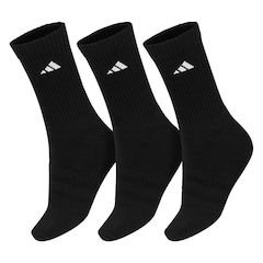 Kit Meias adidas Cano Alto Cushioned Crew Pack com 3 Pares - Adulto - Foto 1