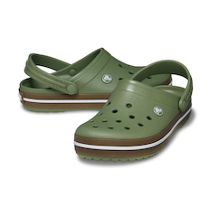 Sandália Crocs Crocband Gum Clog Cargo - Unissex - Foto 4
