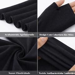 Manguito Térmico Confortável Gold Sports M Mãos Dry Proteção UV+50 - Foto 8