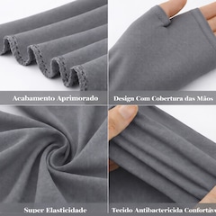 Manguito Térmico Confortável Gold Sports M Mãos Dry Proteção UV+50 - Foto 8