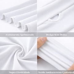 Mini Casaco Mangas Longas Esportivas Gold Sports Térmico Black-Dry Proteção Solar Uv+50 - Foto 4