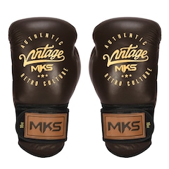 Luvas de Boxe Profissional em Couro MKS Vintage - Foto 1