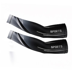 Manguito Longo Térmico e Compressão Gold Sports Black-Dry Proteção Solar Uv+50 - Foto 1