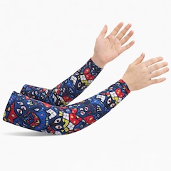 Manguito Longo Térmico e Compressão Gold Sports Warrior II-Dry Proteção Solar Uv+50 - Foto 2