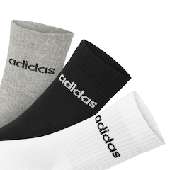 Kit Meias adidas C Lin Crew - Pack com 3 Pares - Adulto - Foto 2