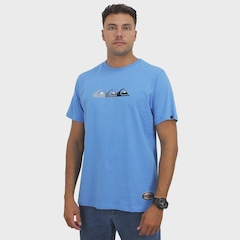 Camiseta Quiksilver Emb Three Logo Masculina - Foto 1