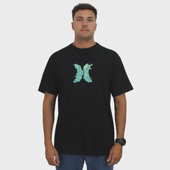 Camiseta Extra Grande Hurley Icon Garden Masculina - Foto 2