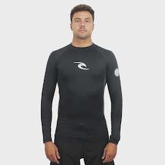 Camiseta UV Rip Curl Waves UPF Perf Black Importada Masculina - Foto 2