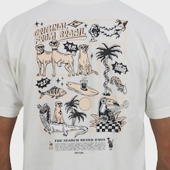 Camiseta Rip Curl Poster Brasil Bone Masculina - Foto 4