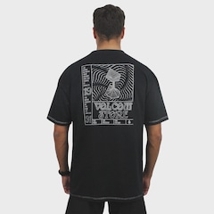 Camiseta Volcom Oversized Time Wave Masculina - Foto 2