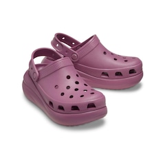 Sandália Crocs Classic Crush Platform Clog Lunar Dusk - Feminino - Foto 3