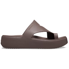 Sandália Crocs Getaway Platform Toe Loop Sandal Truffle - Feminin - Foto 1