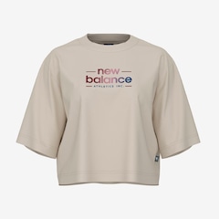 Camiseta Cropped Reimagined New Balance Feminina - Foto 1