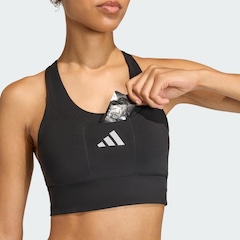 Top de Corrida Suporte Médio adidas Bolsos adi365 Feminino - Foto 5
