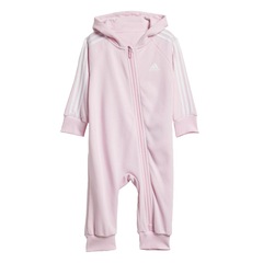 Body de moletinho adidas Três Listras Essentials infantil - Foto 1