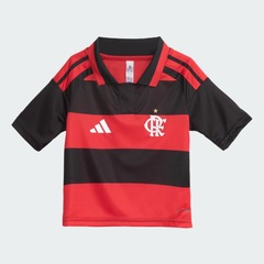 Kit Uniforme de Futebol do Flamengo I 26/27 adidas Infantil - Foto 1