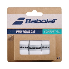 Kit com 3 Overgrip Babolat Pro Tour 2.0 X3 - Foto 1