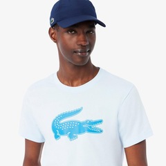 Camiseta Esportiva de Algodão Ultra Dry com Logo Lacoste Masculina - Foto 2