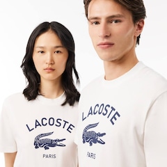 Camiseta Lacoste Unissex Estampada – Modelagem Clássica e Versátil - Foto 2