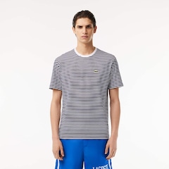 Camiseta Lacoste Listrada de Algodão Pesado Lacoste Masculina - Foto 1