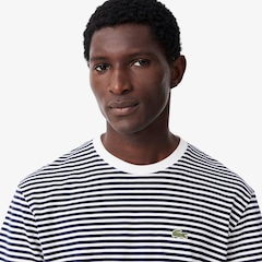 Camiseta Lacoste Listrada de Algodão Pesado Lacoste Masculina - Foto 15