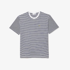 Camiseta Lacoste Listrada de Algodão Pesado Lacoste Masculina - Foto 17
