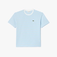Camiseta Lacoste Listrada de Algodão Pesado Lacoste Masculina - Foto 6