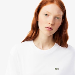 Camiseta de Algodão com Caimento Relaxado Lacoste Feminina - Foto 3