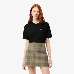 Camiseta de Algodão com Caimento Relaxado Lacoste Feminina - Foto 1