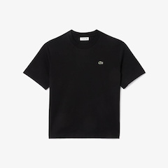 Camiseta de Algodão com Caimento Relaxado Lacoste Feminina - Foto 4