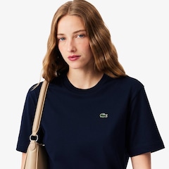 Camiseta de Algodão com Caimento Relaxado Lacoste Feminina - Foto 2