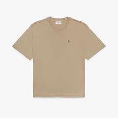 Camiseta de Algodão com Caimento Relaxado Lacoste Feminina - Foto 1