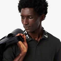 Camisa Polo Jacquard Branded Corte Ajustado Lacoste Masculina - Foto 2