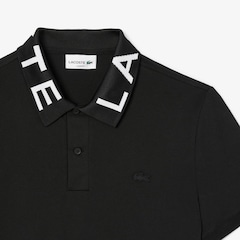 Camisa Polo Jacquard Branded Corte Ajustado Lacoste Masculina - Foto 5