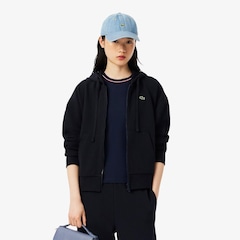 Blusão Moletom Aberto Lacoste Feminino – Textura Piqué e Capuz - Foto 1