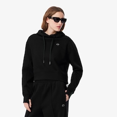 Blusão Moletom Curto de Algodão Lacoste Feminina - Foto 1